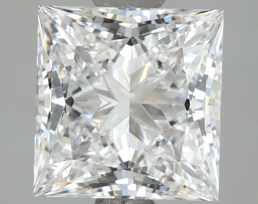 2.55 Carat Princess Shaped, Ideal Cut, D Color, VVS1 Clarity, IGI Certified Lab Grown Diamond