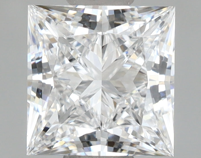 1.08 Carat Princess Shaped, Excellent Cut, D Color, VVS1 Clarity, IGI Certified Lab Grown Diamond