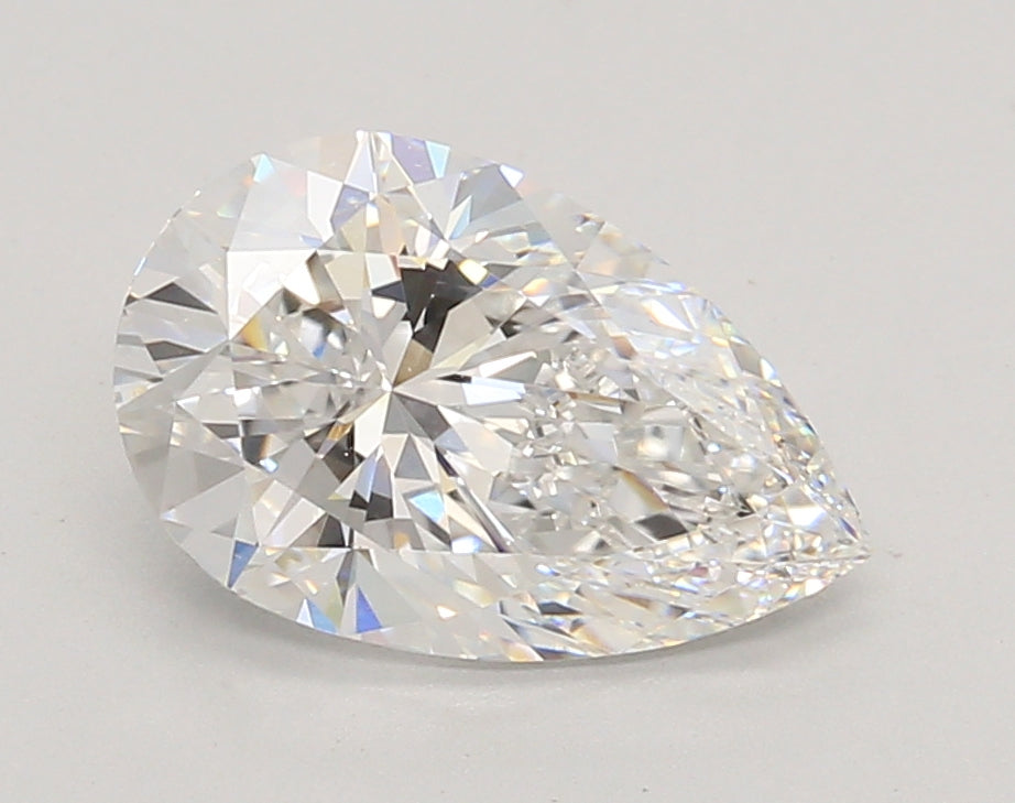 2.06 Carat Pear Shaped, Excellent Cut, E Color, VVS1 Clarity, IGI Certified Lab Grown Diamond