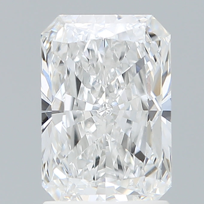 1.86 Carat Radiant Shaped, Ideal Cut, D Color, VS1 Clarity, IGI Certified Lab Grown Diamond