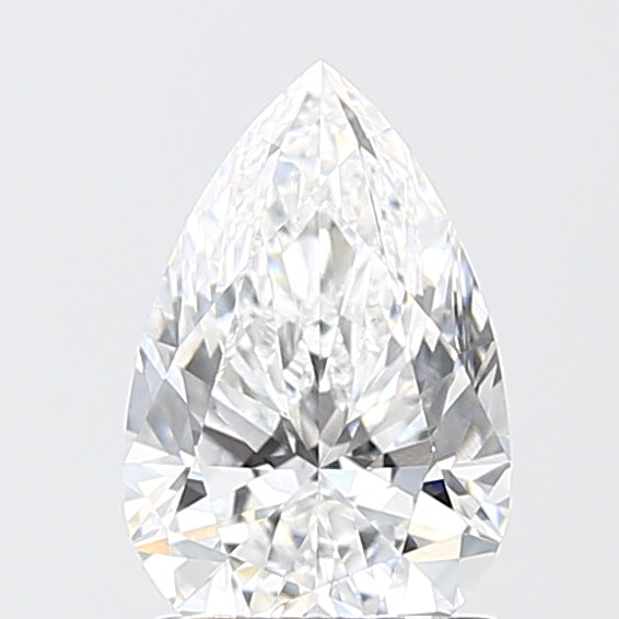 1.55 Carat Pear Shaped, Excellent Cut, E Color, VS1 Clarity, IGI Certified Lab Grown Diamond