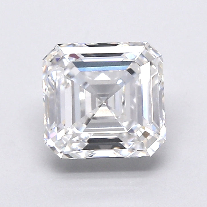 2.22 Carat Asscher Shaped, Very Good Cut, E Color, VVS2 Clarity, IGI Certified Lab Grown Diamond