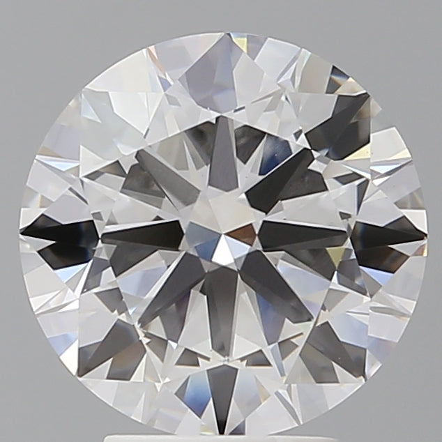 4.03 Carat Round Shaped, Excellent Cut, E Color, VVS2 Clarity, IGI Certified Lab Grown Diamond