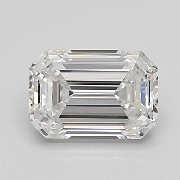 1.53 Carat Emerald Shaped, Ideal Cut, E Color, VVS2 Clarity, IGI Certified Lab Grown Diamond