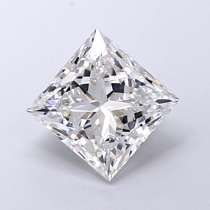 3.12 Carat Princess Shaped, Very Good Cut, F Color, VS1 Clarity, IGI Certified Lab Grown Diamond