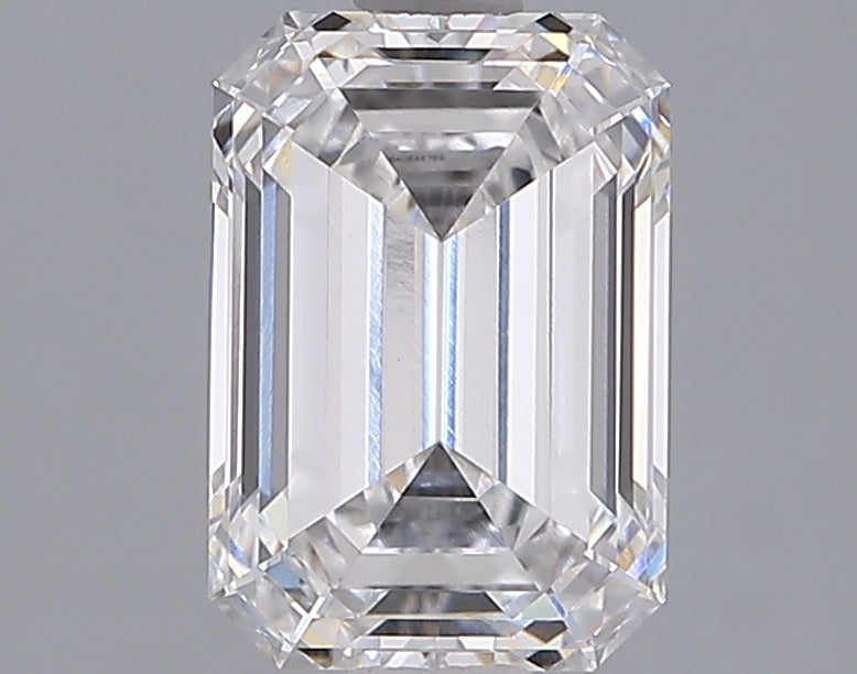 2.05 Carat Emerald Shaped, Ideal Cut, D Color, VVS2 Clarity, IGI Certified Lab Grown Diamond