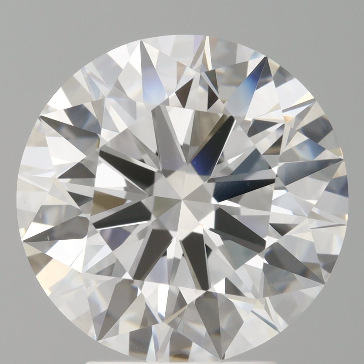 4.06 Carat Round Shaped, Ideal Cut, F Color, VVS2 Clarity, IGI Certified Lab Grown Diamond