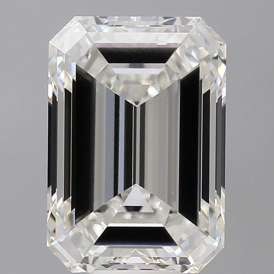 11.55 Carat Emerald Shaped, Ideal Cut, E Color, VVS2 Clarity, IGI Certified Lab Grown Diamond