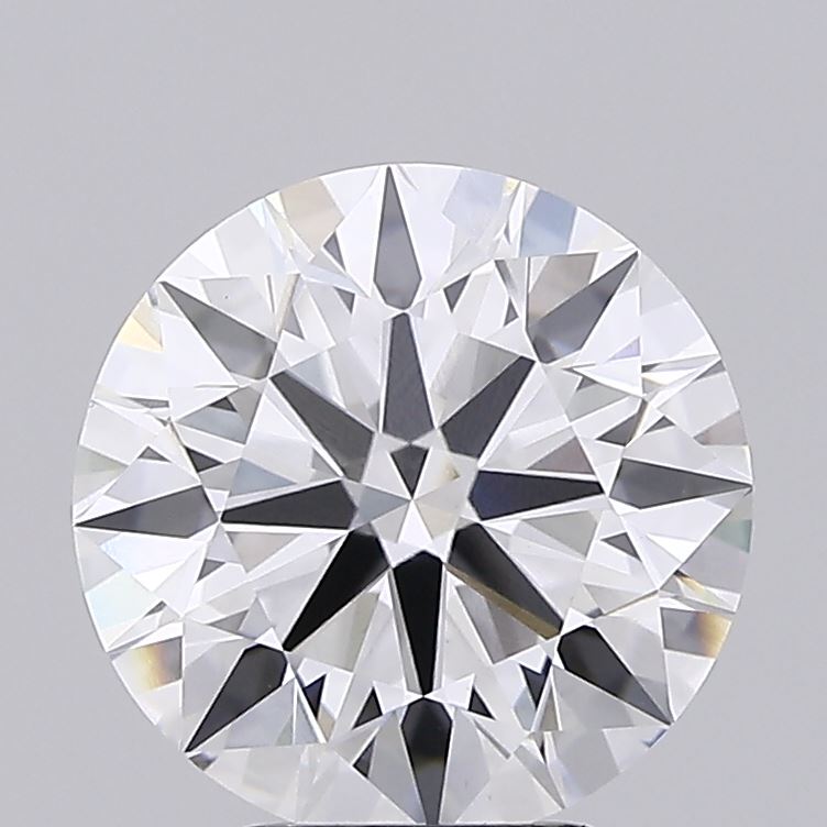 4.12 Carat Round Shaped, Ideal Cut, E Color, VVS2 Clarity, IGI Certified Lab Grown Diamond