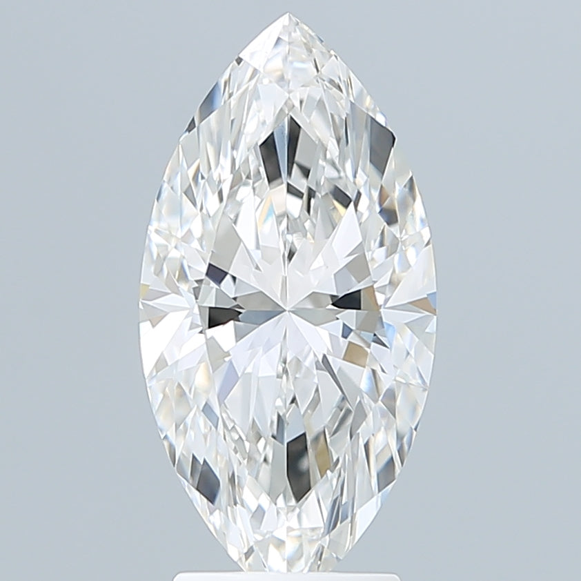 3.10 Carat Marquise Shaped, Ideal Cut, F Color, VVS2 Clarity, IGI Certified Lab Grown Diamond