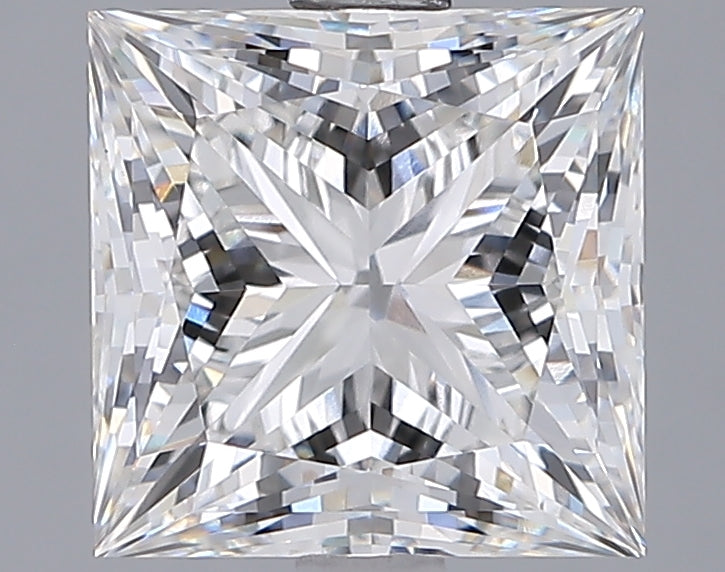 3.08 Carat Princess Shaped, Ideal Cut, E Color, VVS2 Clarity, IGI Certified Lab Grown Diamond