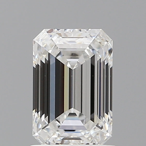 1.58 Carat Emerald Shaped, Ideal Cut, D Color, VVS2 Clarity, IGI Certified Lab Grown Diamond