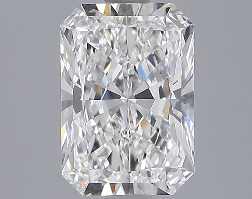 2.54 Carat Radiant Shaped, Ideal Cut, E Color, VVS1 Clarity, IGI Certified Lab Grown Diamond