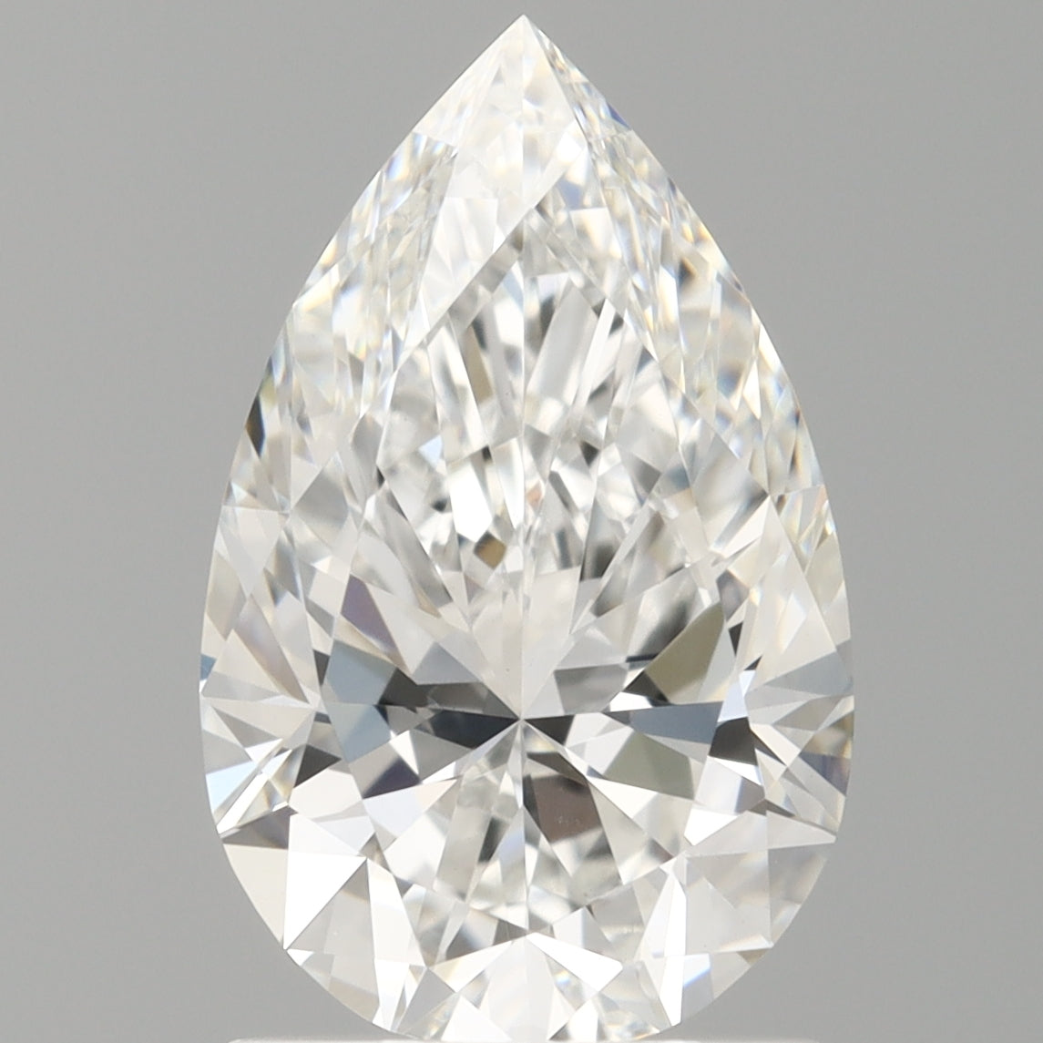1.57 Carat Pear Shaped, Ideal Cut, E Color, VVS2 Clarity, IGI Certified Lab Grown Diamond