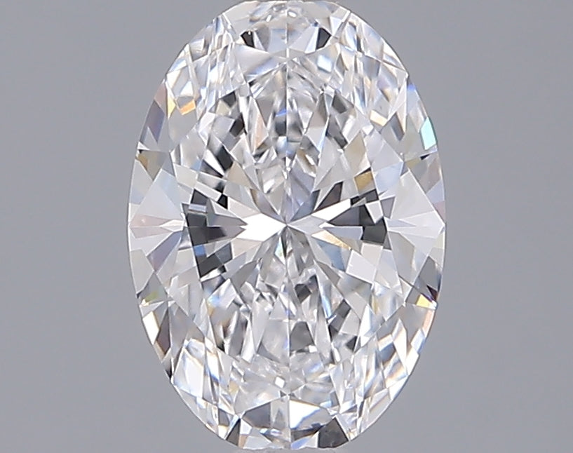 1.57 Carat Oval Shaped, Ideal Cut, D Color, VVS2 Clarity, IGI Certified Lab Grown Diamond