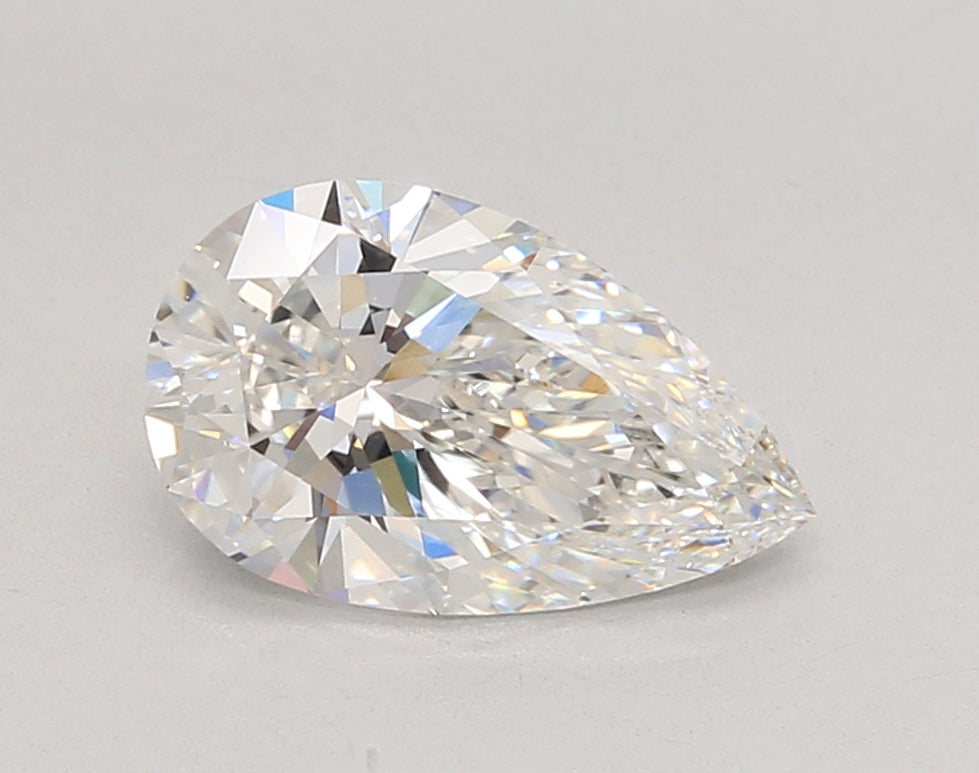 2.05 Carat Pear Shaped, Ideal Cut, E Color, VVS1 Clarity, IGI Certified Lab Grown Diamond
