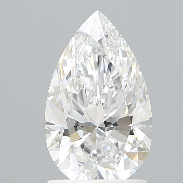 1.56 Carat Pear Shaped, Ideal Cut, D Color, VVS1 Clarity, IGI Certified Lab Grown Diamond