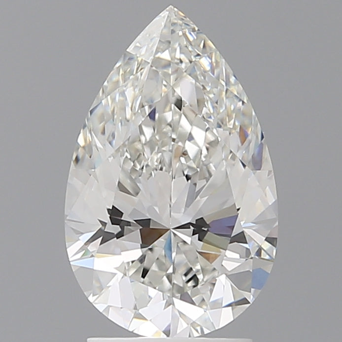 2.59 Carat Pear Shaped, Ideal Cut, F Color, VVS2 Clarity, IGI Certified Lab Grown Diamond