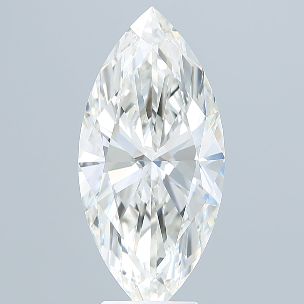 5.07 Carat Marquise Shaped, Ideal Cut, G Color, VVS1 Clarity, IGI Certified Lab Grown Diamond