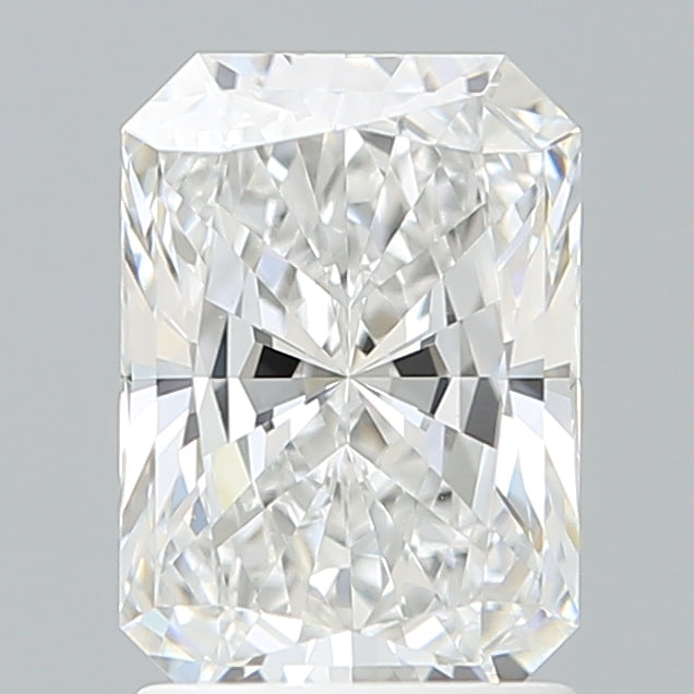 1.79 Carat Radiant Shaped, Ideal Cut, D Color, VVS2 Clarity, IGI Certified Lab Grown Diamond