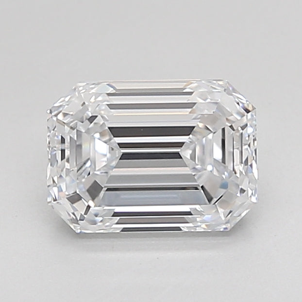 1.64 Carat Emerald Shaped, Excellent Cut, E Color, IF Clarity, IGI Certified Lab Grown Diamond