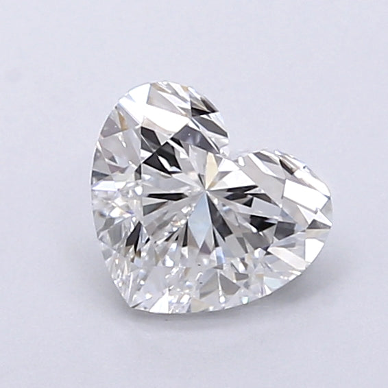 0.90 Carat Heart Shaped, Very Good Cut, D Color, VS1 Clarity, IGI Certified Lab Grown Diamond