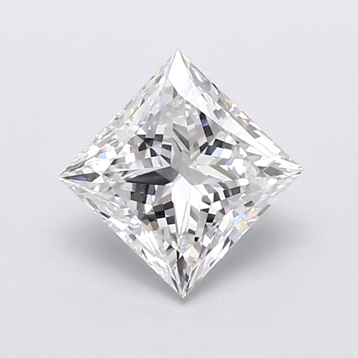 3.05 Carat Princess Shaped, Very Good Cut, E Color, VS1 Clarity, IGI Certified Lab Grown Diamond