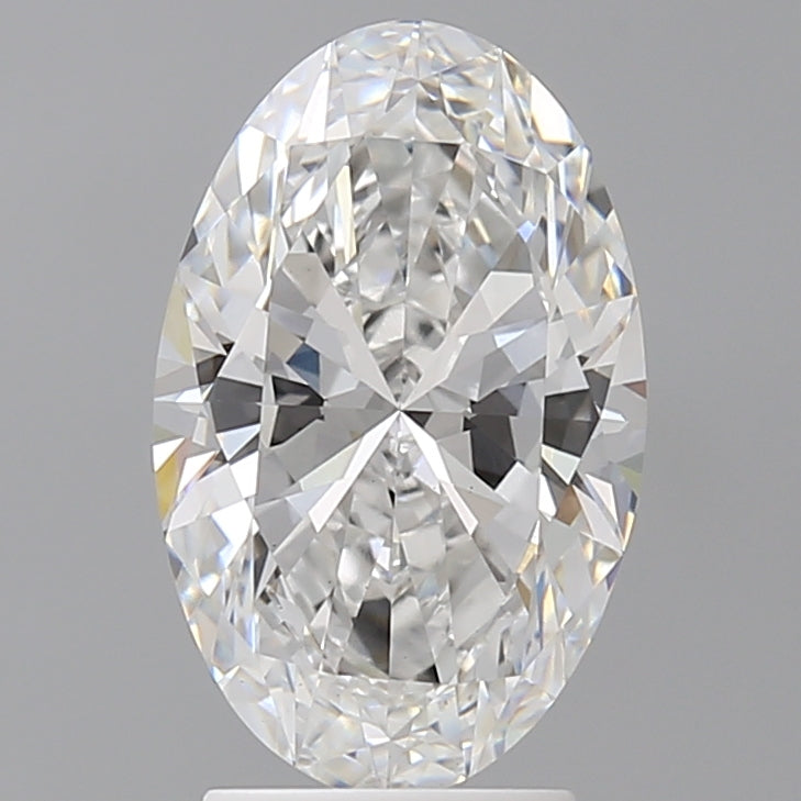3.01 Carat Oval Shaped, Ideal Cut, E Color, VVS2 Clarity, IGI Certified Lab Grown Diamond
