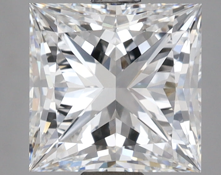 2.61 Carat Princess Shaped, Ideal Cut, D Color, VVS2 Clarity, IGI Certified Lab Grown Diamond