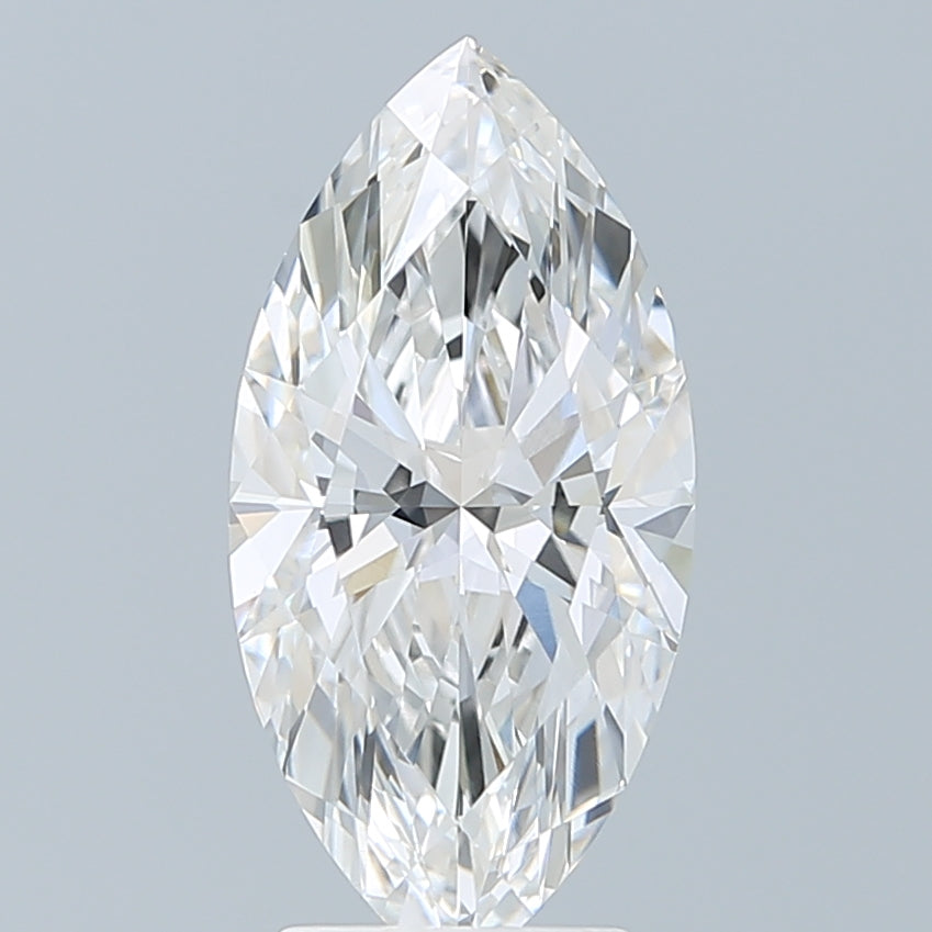 3.10 Carat Marquise Shaped, Ideal Cut, F Color, VVS2 Clarity, IGI Certified Lab Grown Diamond