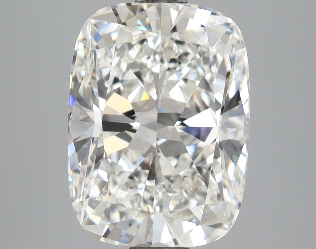 4.09 Carat Cushion Shaped, Ideal Cut, E Color, VVS2 Clarity, IGI Certified Lab Grown Diamond