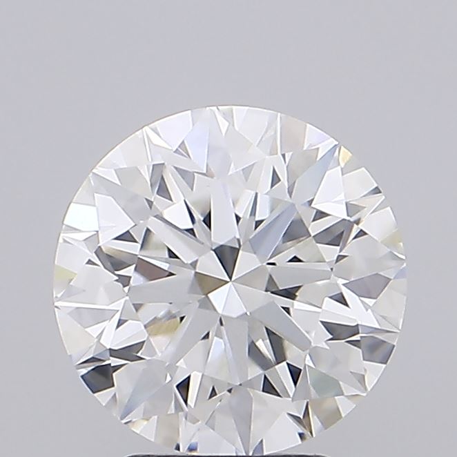 2.07 Carat Round Shaped, Ideal Cut, E Color, VVS2 Clarity, IGI Certified Lab Grown Diamond