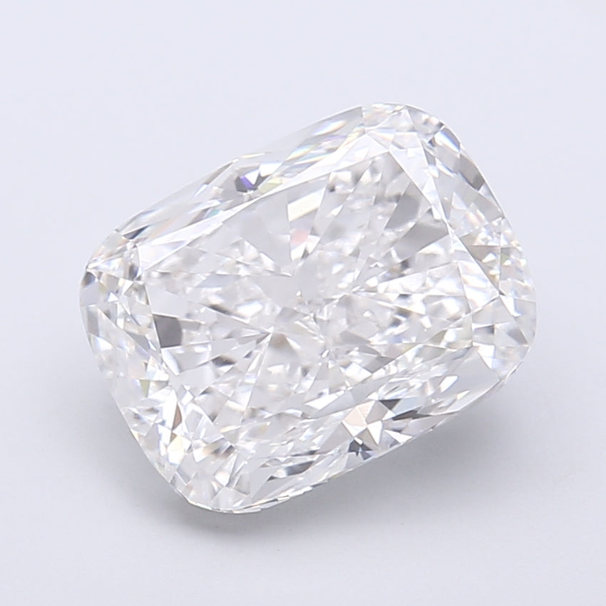 4.50 Carat Cushion Shaped, Very Good Cut, D Color, VVS2 Clarity, IGI Certified Lab Grown Diamond