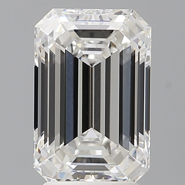 3.09 Carat Emerald Shaped, Ideal Cut, F Color, VVS1 Clarity, IGI Certified Lab Grown Diamond