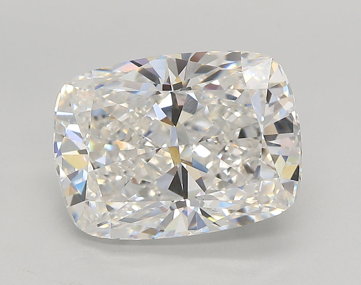 4.50 Carat Cushion Shaped, Very Good Cut, F Color, VVS2 Clarity, IGI Certified Lab Grown Diamond