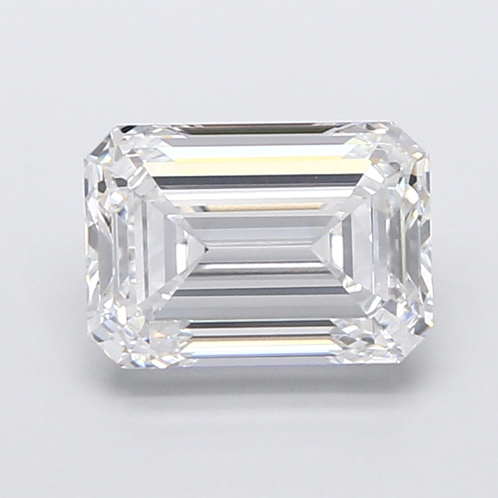 4.79 Carat Emerald Shaped, Very Good Cut, D Color, VVS2 Clarity, IGI Certified Lab Grown Diamond