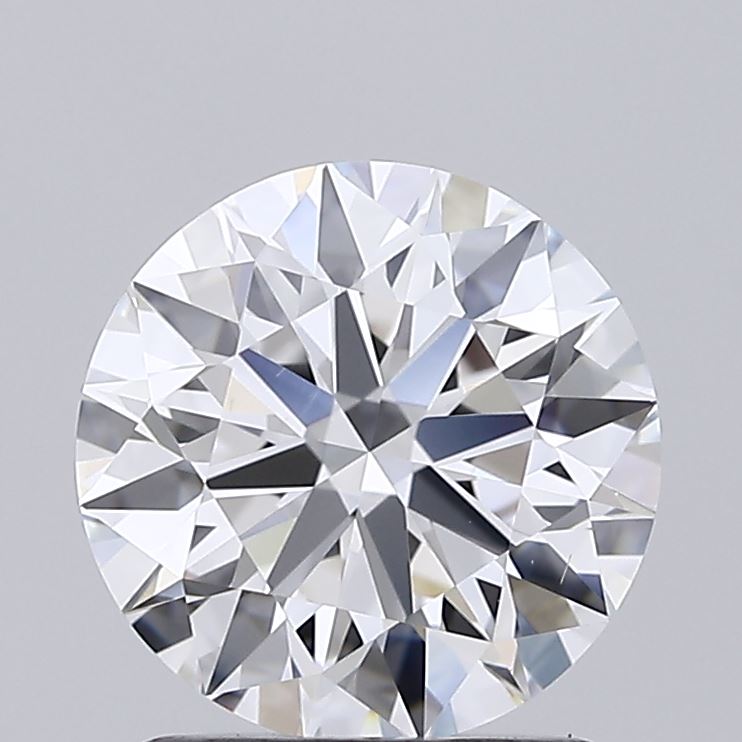 1.54 Carat Round Shaped, Ideal Cut, D Color, VS1 Clarity, IGI Certified Lab Grown Diamond