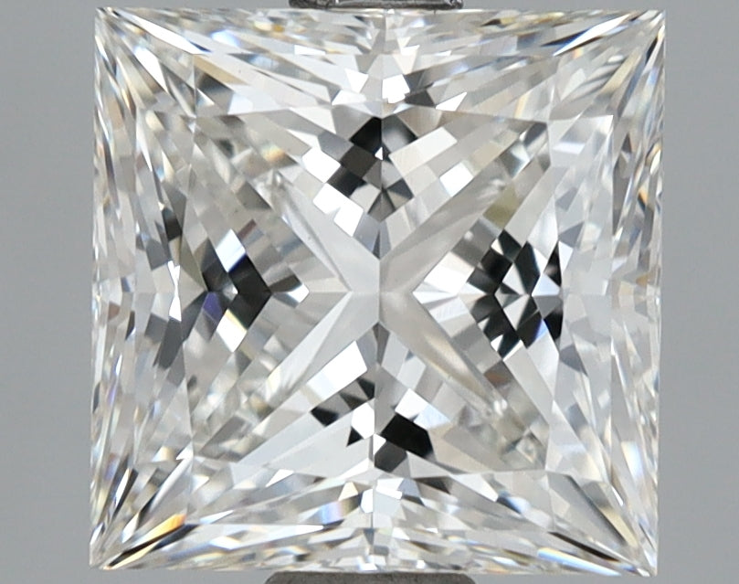 2.53 Carat Princess Shaped, Ideal Cut, G Color, VVS2 Clarity, IGI Certified Lab Grown Diamond