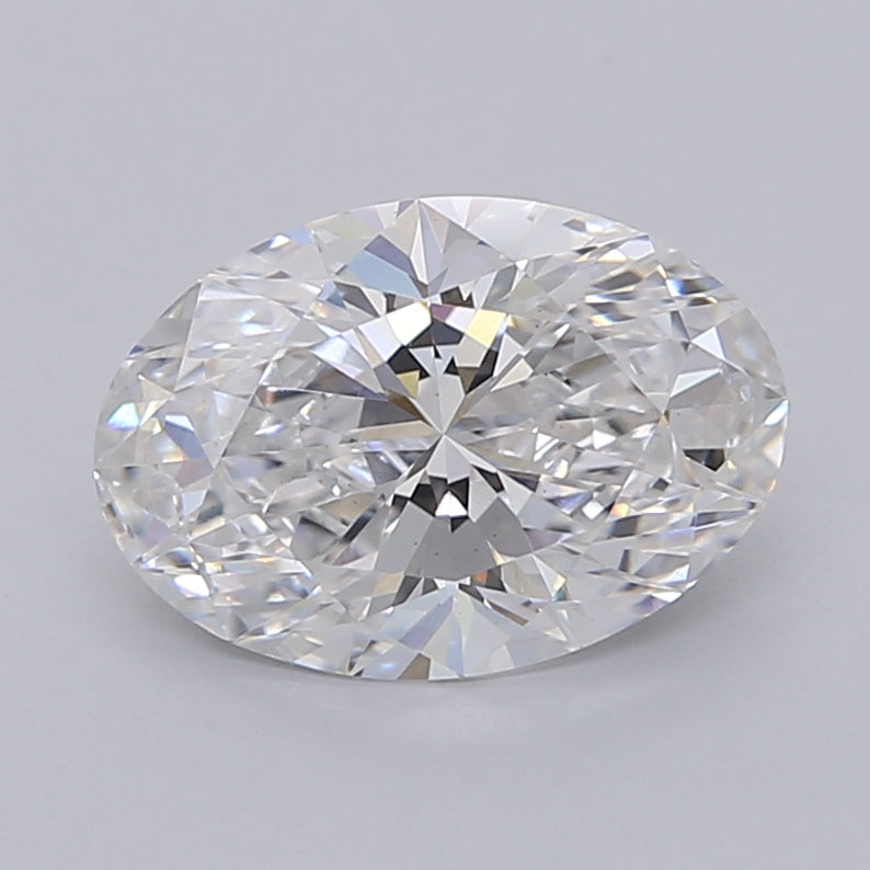 2.54 Carat Oval Shaped, Ideal Cut, D Color, VS1 Clarity, IGI Certified Lab Grown Diamond