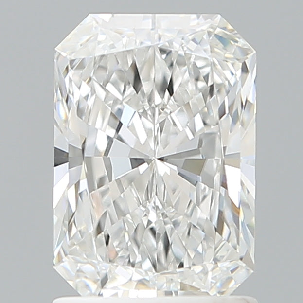 1.52 Carat Radiant Shaped, Excellent Cut, E Color, VVS1 Clarity, IGI Certified Lab Grown Diamond