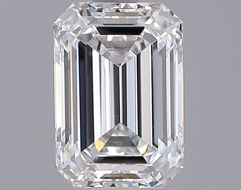 2.03 Carat Emerald Shaped, Ideal Cut, D Color, VVS2 Clarity, IGI Certified Lab Grown Diamond