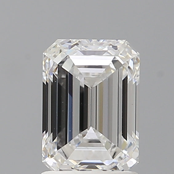 1.58 Carat Emerald Shaped, Ideal Cut, D Color, VVS2 Clarity, IGI Certified Lab Grown Diamond