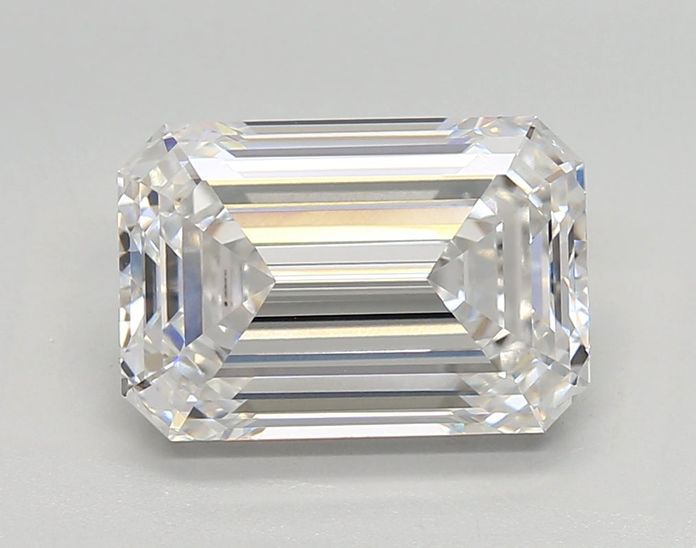 4.02 Carat Emerald Shaped, Very Good Cut, D Color, VVS1 Clarity, IGI Certified Lab Grown Diamond