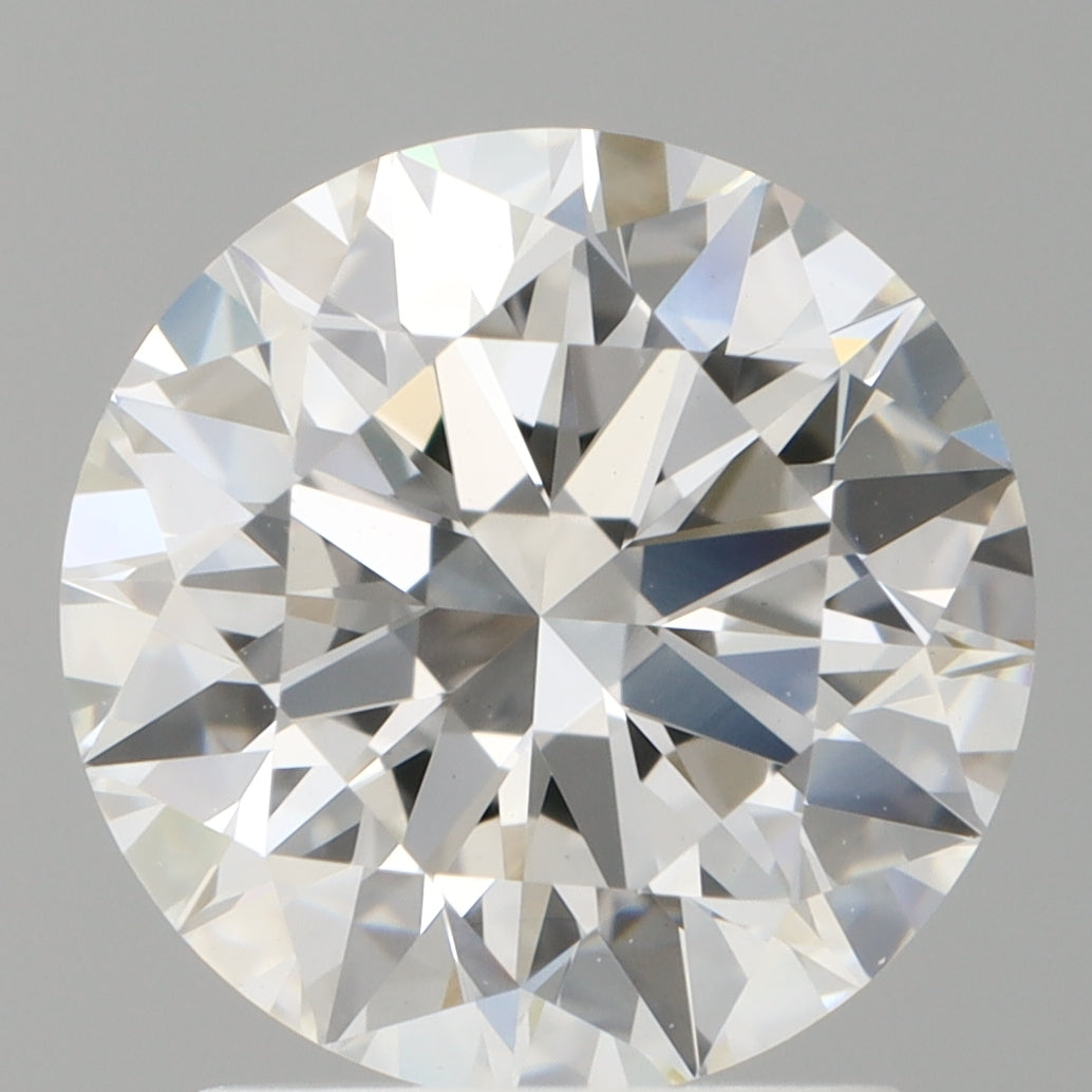 2.10 Carat Round Shaped, Ideal Cut, E Color, VVS2 Clarity, IGI Certified Lab Grown Diamond