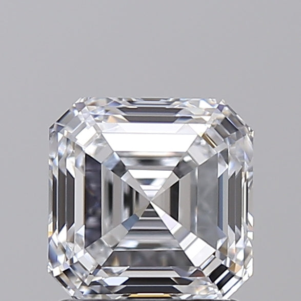 1.51 Carat Asscher Shaped, Ideal Cut, D Color, IF Clarity, IGI Certified Lab Grown Diamond