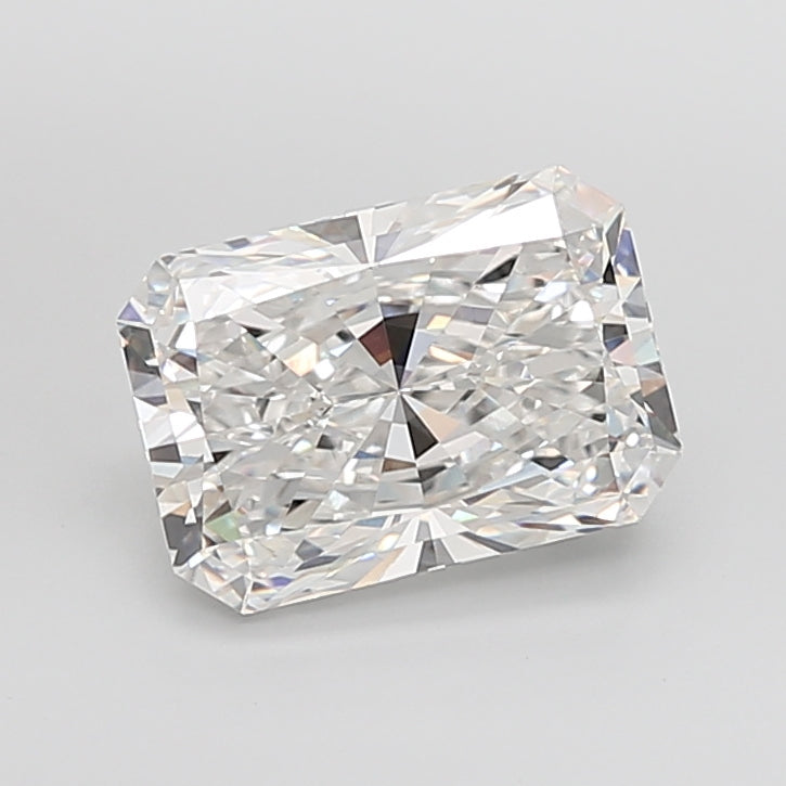 6.07 Carat Radiant Shaped, Ideal Cut, F Color, VVS2 Clarity, IGI Certified Lab Grown Diamond