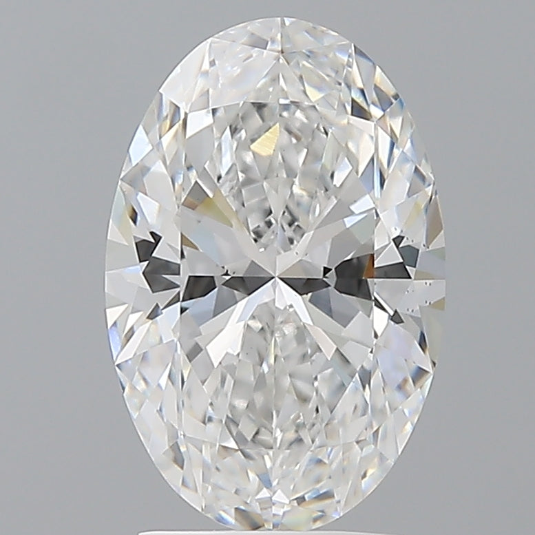 2.52 Carat Oval Shaped, Ideal Cut, D Color, VS2 Clarity, IGI Certified Lab Grown Diamond