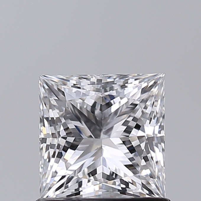 1.01 Carat Princess Shaped, Excellent Cut, E Color, VVS2 Clarity, IGI Certified Lab Grown Diamond