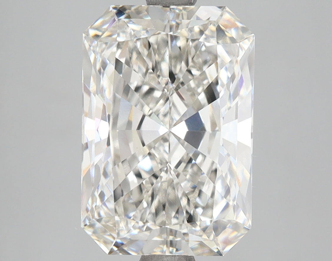 4.20 Carat Radiant Shaped, Ideal Cut, G Color, VVS2 Clarity, IGI Certified Lab Grown Diamond