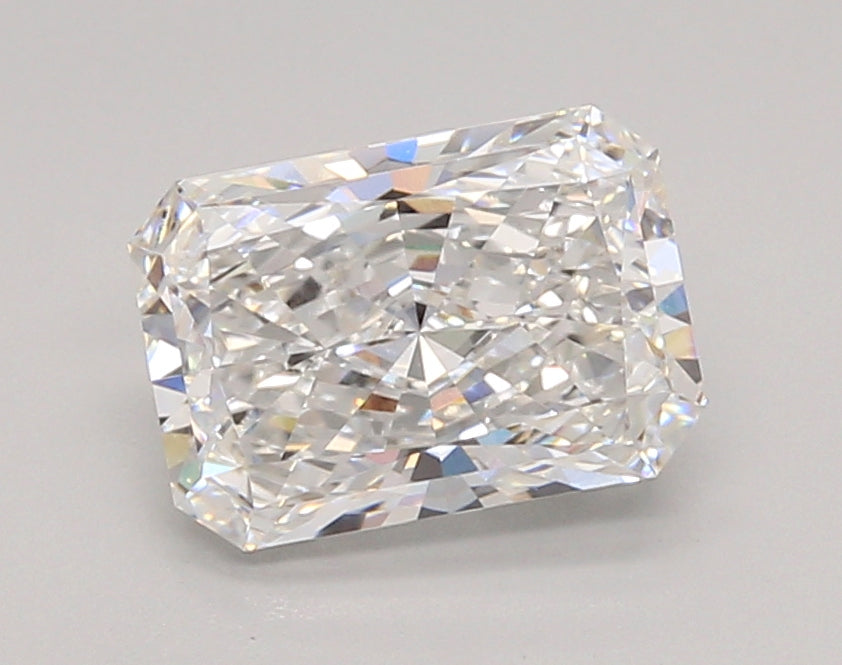 2.05 Carat Radiant Shaped, Ideal Cut, E Color, VVS2 Clarity, IGI Certified Lab Grown Diamond